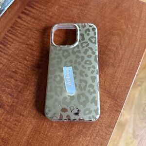 iphone 15 Pro Max Loopy case Gold Leopard